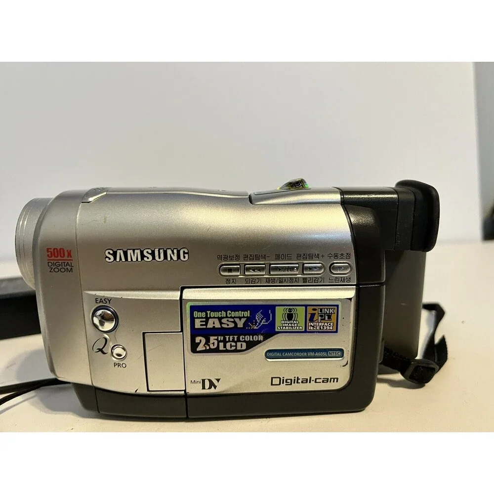 Samsung VM-A605L MiniDV 500x Digital ZoomCamcorder (Read Descrip) For Part Only